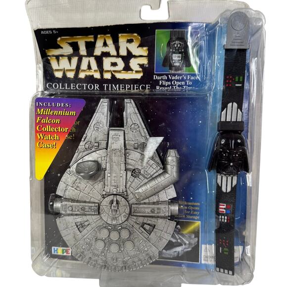 Star Wars Collector Timepiece Darth Vader Watch Millenium Falcon Watch Case - Picture 1 of 6
